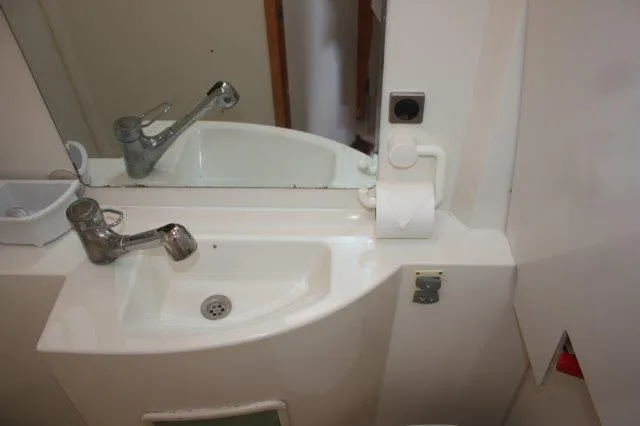 Slide: The Image of Compact bathroom sink in 2008 Fountaine Pajot Orana 44 catamaran. - 42