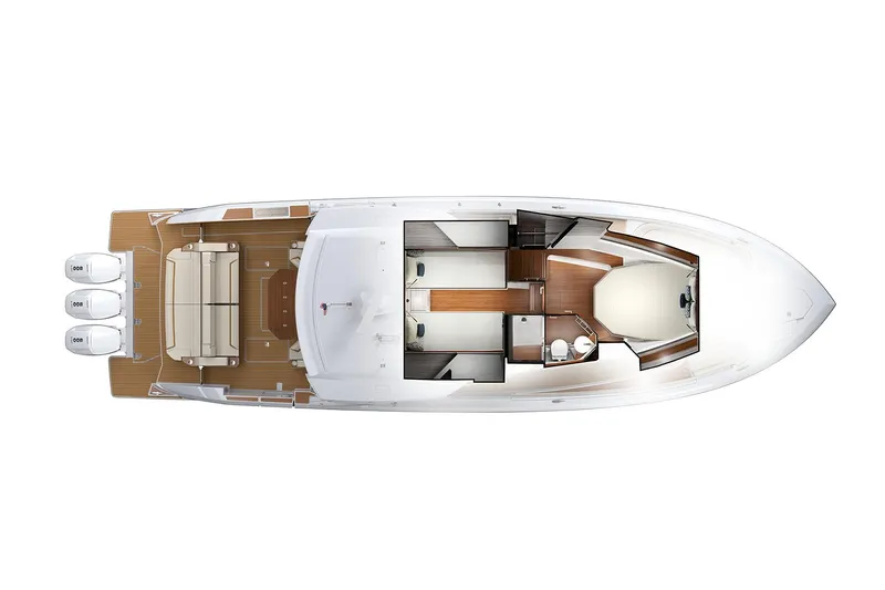Slide: The Image of Manufacturer Provided Image: Top view of 2023 Tiara Yachts 48 LS model layout. - 22