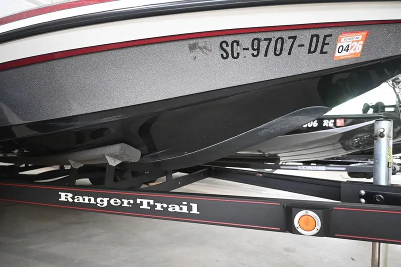 Slide: The Image of 2013 Ranger Z100 Z119 boat on Ranger Trail trailer, registration SC-9707-DE. - 6