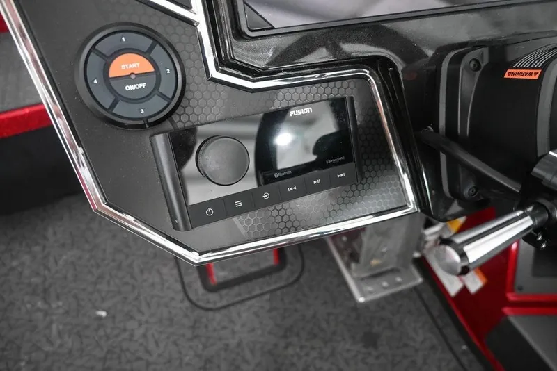 Slide: The Image of Control panel of 2026 Vexus VX s21 boat with Fusion audio system. - 7