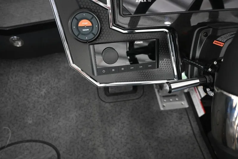 Slide: The Image of 2026 Vexus VX s21 dashboard with control panel and Fusion audio system. - 15