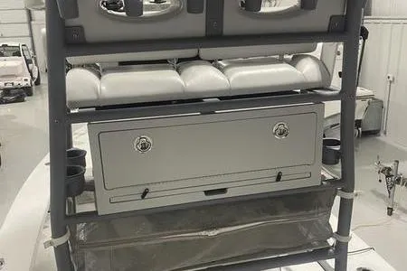 Slide: The Image of 2021 Young Boats Gulfshore 22 with Mercury outboard engine and Power-Pole anchors. - 11