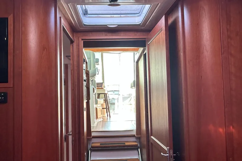 Slide: The Image of Companion way looking aft - 114