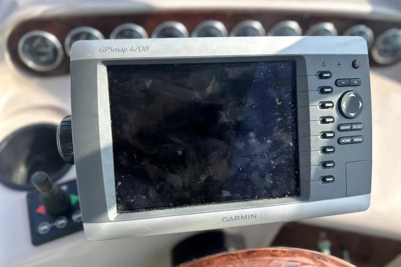 Slide: The Image of Garmin GPSmap 4208 on 2001 Regal Commodore 2960 boat dashboard. - 15