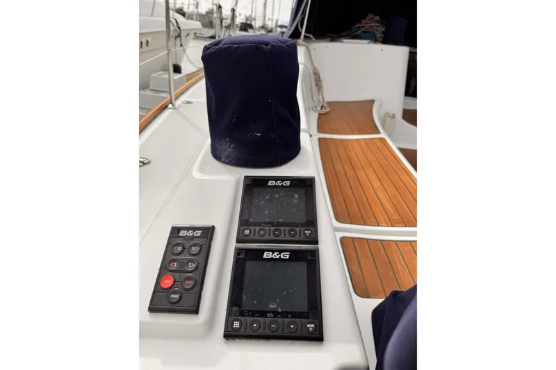 Slide: The Image of B&G navigation equipment on 2007 Jeanneau Sun Odyssey 49 Performance yacht deck. - 22