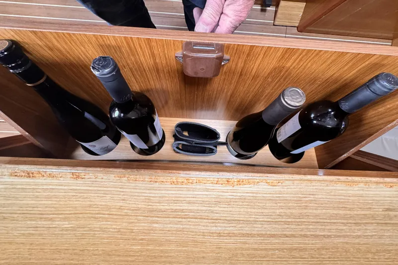 Slide: The Image of Wine storage compartment on 2007 Jeanneau Sun Odyssey 49 Performance yacht. - 32