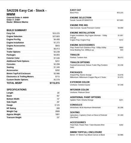 Slide: The Image of SeaArk Easy Cat / DF300APXSS 2026 - 2