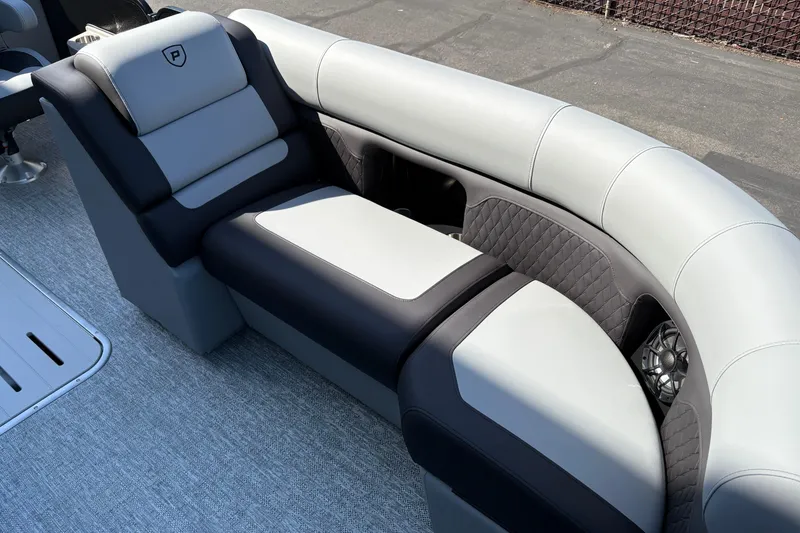 Slide: The Image of 2026 Premier 210 Sunsation RF boat interior with luxurious seating and modern design. - 13