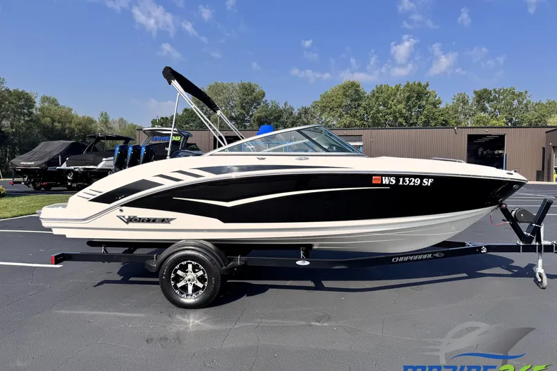 The Image of 2019 Chaparral Vortex 203 VRX boat on trailer, parked outdoors. - 0