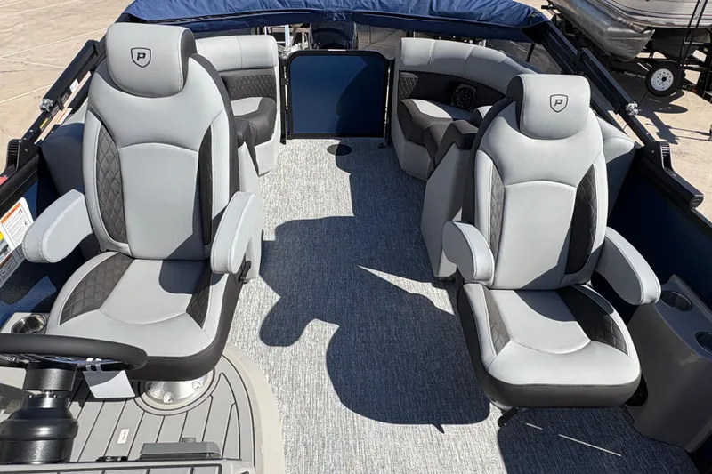 Slide: The Image of 2026 Premier 210 Sunsation RF boat interior with luxurious seating and modern design. - 7