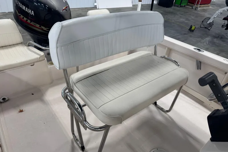 Slide: The Image of Grady-White Fisherman 180 boat interior with Yamaha engine, 2000 model. - 15