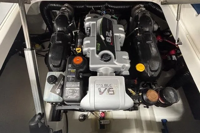 Slide: The Image of 2023 Chaparral 307 SSX engine, featuring a powerful V8 configuration. - 48