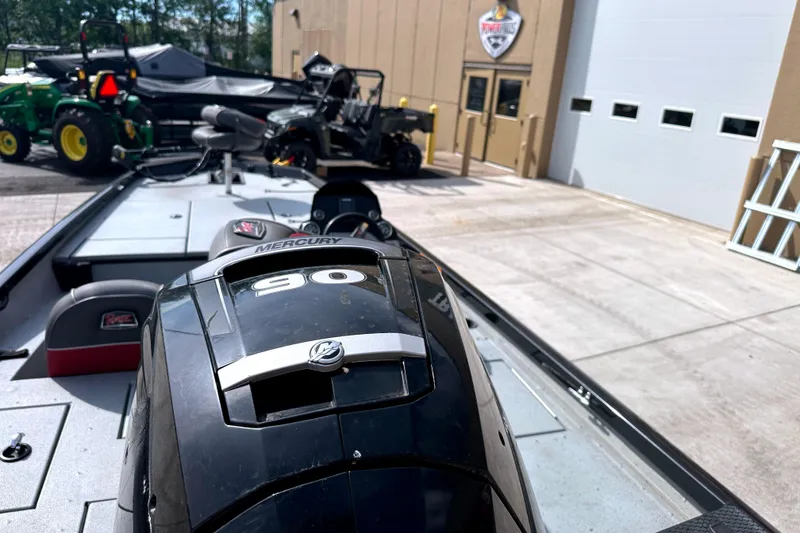 Slide: The Image of 2017 Ranger RT188 boat with Mercury 90 engine at dealership. - 10