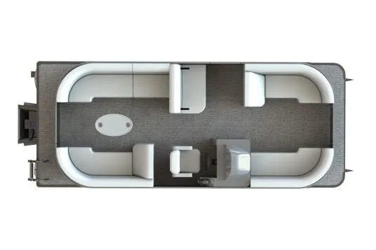 Slide: The Image of Manufacturer Provided Image: 2019 SunChaser Geneva Cruise 22 LR PSB pontoon boat interior layout, top view. - 26