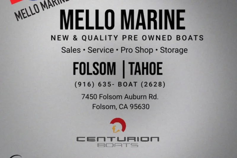 Slide: The Image of Mello Marine advertisement for boat sales and services in Folsom, California. - 37