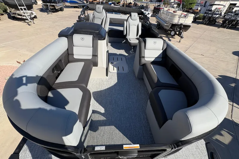 Slide: The Image of 2026 Premier 210 Sunsation RL pontoon boat with spacious seating and modern design. - 7