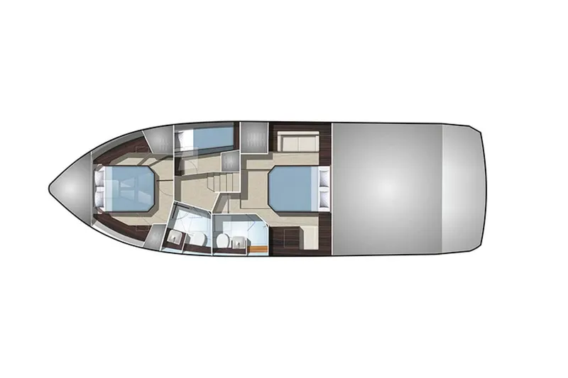Slide: The Image of Manufacturer Provided Image: Top view layout of 2023 Galeon 470 Sky yacht interior. - 29