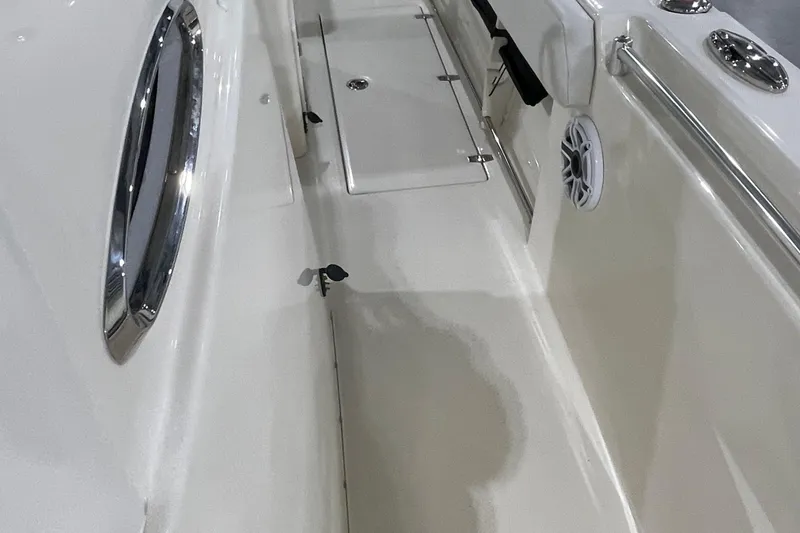 Slide: The Image of 2024 Cobia 265 Open Center Console interior, featuring sleek design and modern amenities. - 15