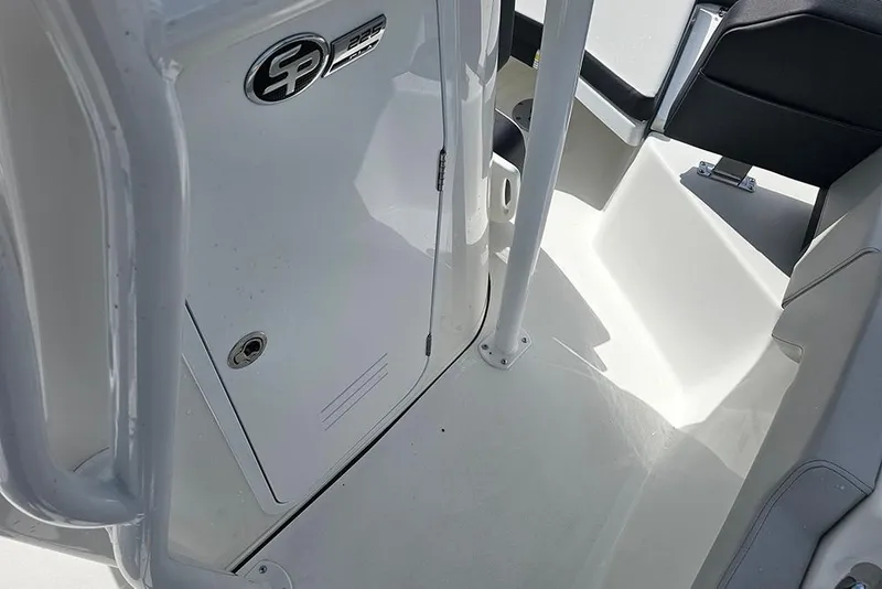 Slide: The Image of 2026 Sea Pro 225 Sandbar boat interior, featuring sleek design and modern finishes. - 21