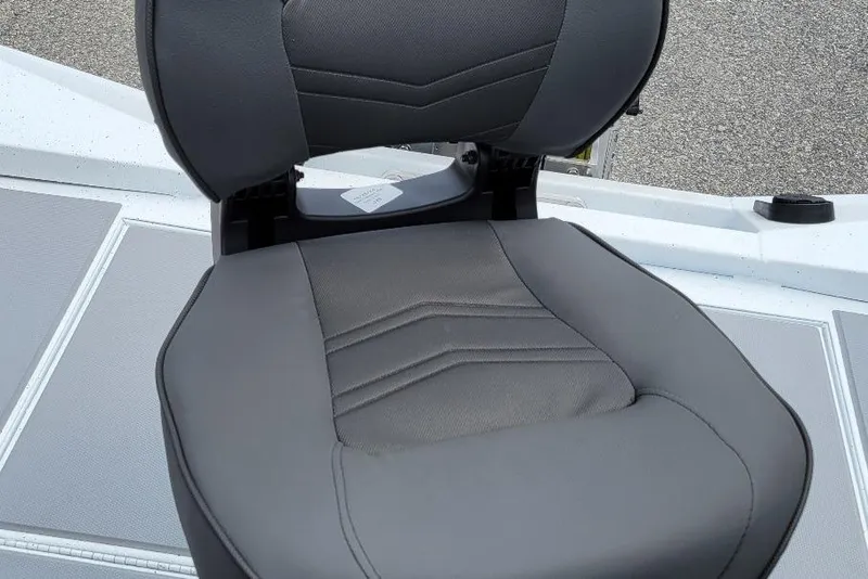 Slide: The Image of 2026 Xpress H20 Bass boat with Yamaha outboard motor, parked outdoors. - 3