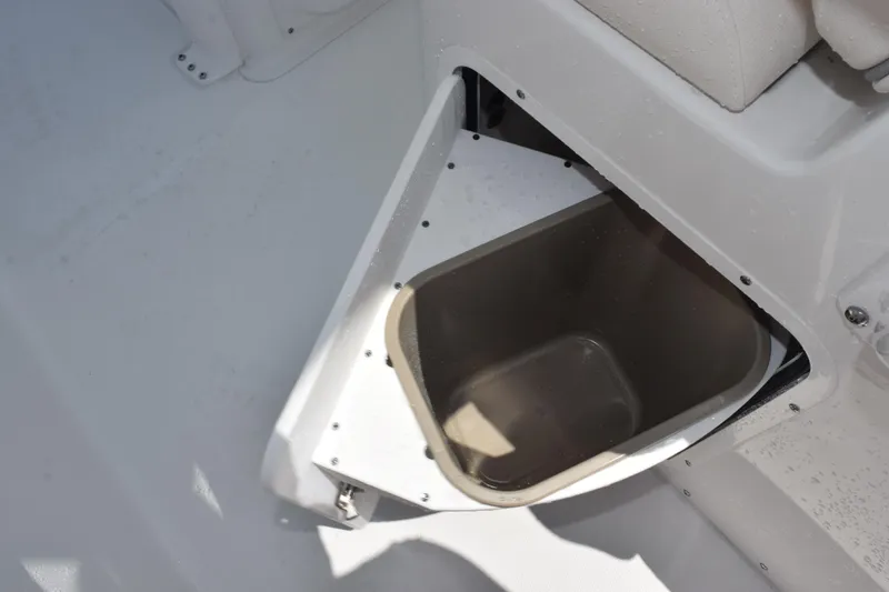 Slide: The Image of Storage compartment in 2026 Sea Hunt Ultra 275 SE boat interior. - 24