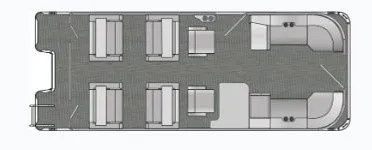 Slide: The Image of Bentley Pontoons 223 Quad Swingback 2026 - 2