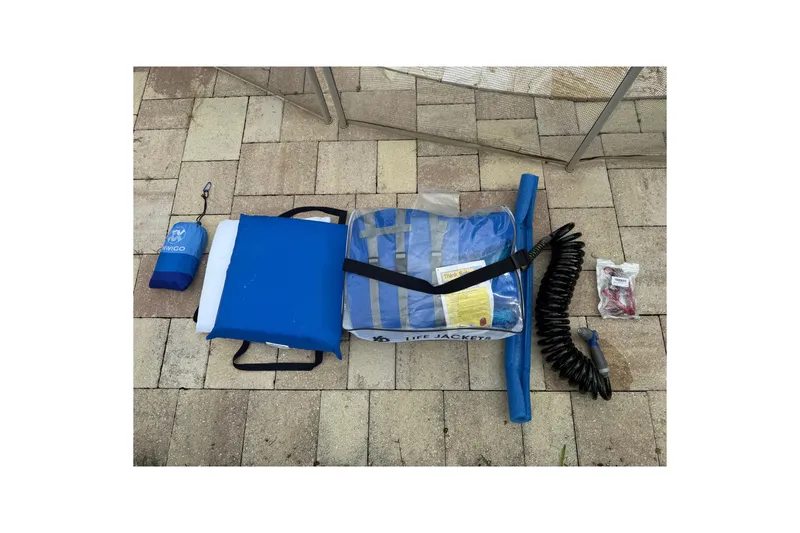 Slide: The Image of Boating accessories including life jacket and gear for 2020 Striper 220 Center Console. - 65