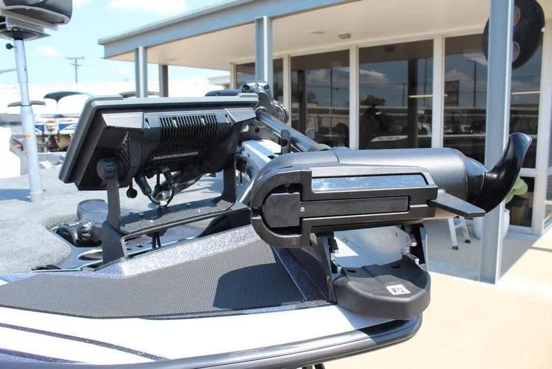 Slide: The Image of 2026 Skeeter FXR20 FLEX boat with spacious deck and comfortable seating. - 11