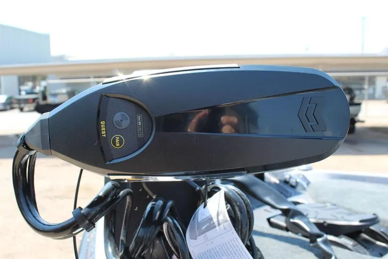 Slide: The Image of 2026 Skeeter FXR20 FLEX boat with Minn Kota Ultrex motor in dealership lot. - 3