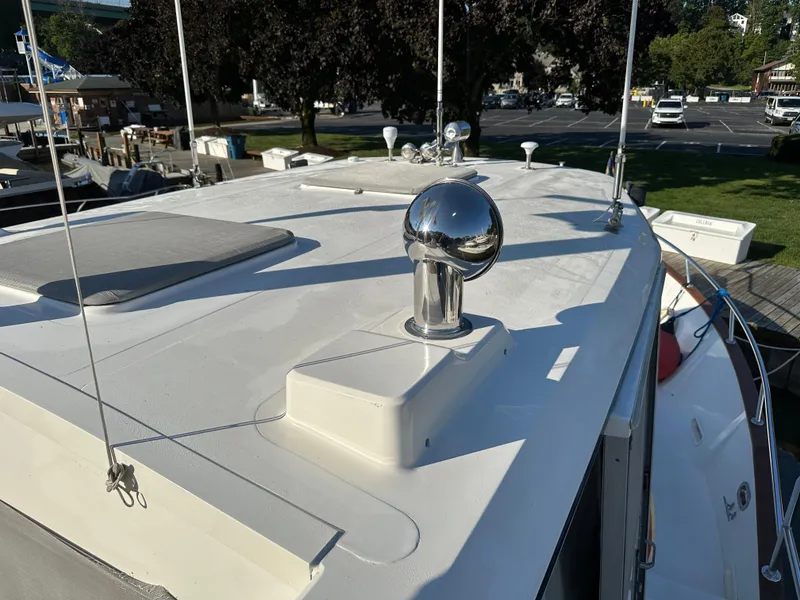 Slide: The Image of Luxurious interior of 2001 Cherubini Independence 45 yacht with elegant furnishings and decor. - 5