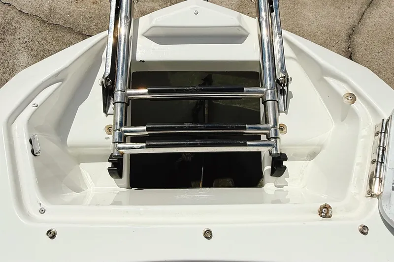 Slide: The Image of 2010 Seadoo 210 Challenger SE boat ladder and hatch detail. - 22
