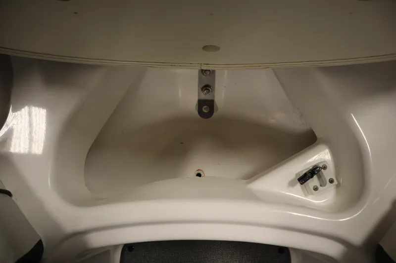 Slide: The Image of Interior view of a 2018 Yamaha AR195 boat storage compartment. - 13