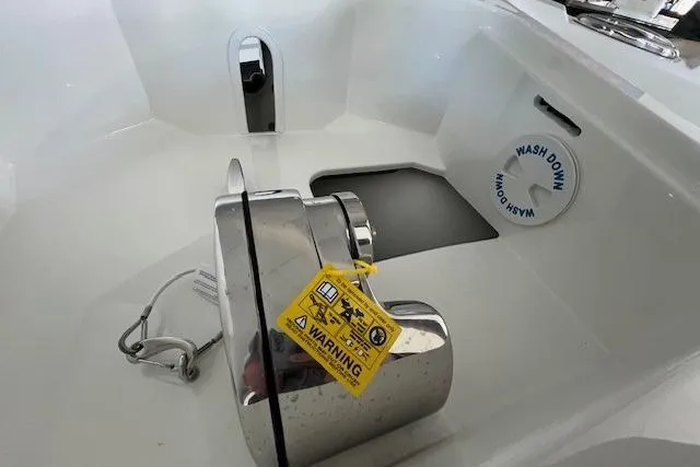 Slide: The Image of 2025 Parker 2600 Center Console boat with anchor winch and washdown system. - 13