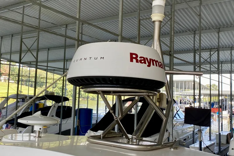 Slide: The Image of Built-in Kenyon grill on 2018 Galeon 385 HTS yacht, featuring sleek design and functionality. - 24