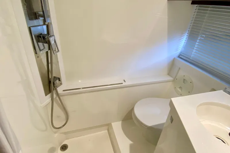 Slide: The Image of Engine room of 2018 Galeon 385 HTS yacht with Fischer Panda generator. - 58