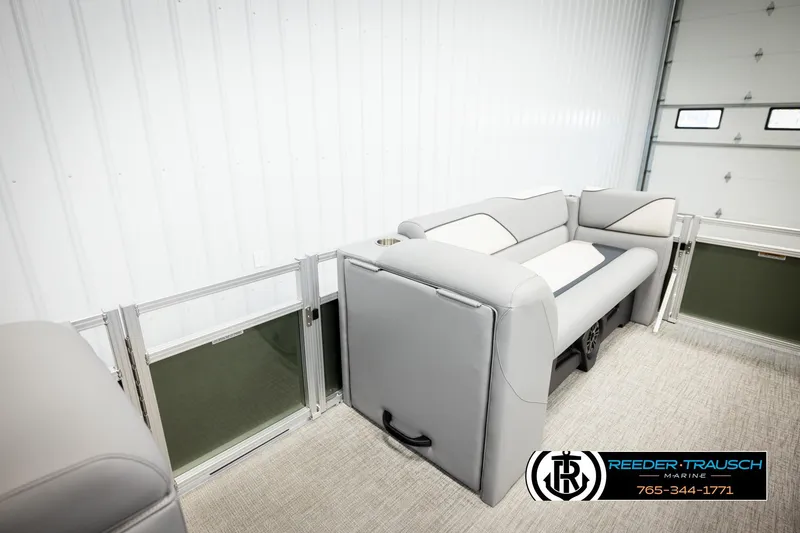 Slide: The Image of Luxurious seating in 2026 Avalon VEN CRB boat, featuring modern design and comfort. - 19