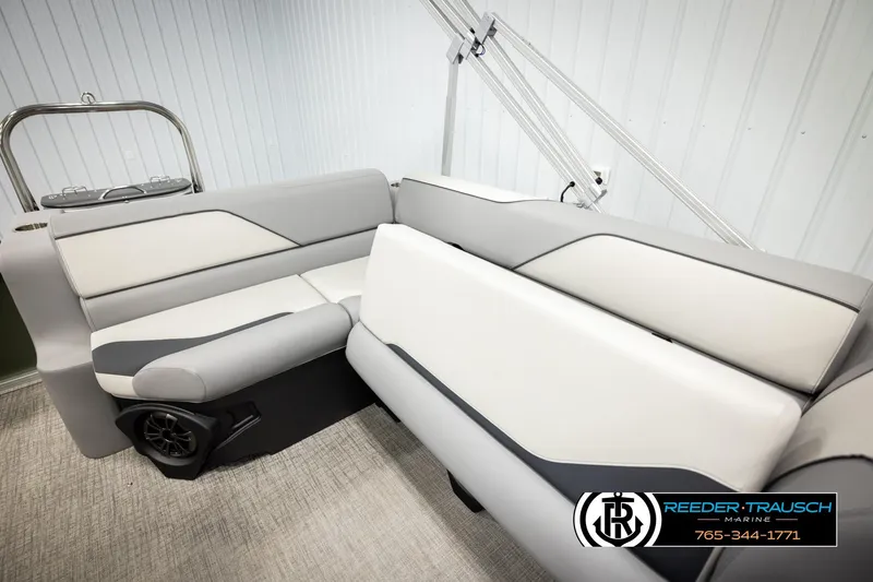 Slide: The Image of Luxurious seating in 2026 Avalon VEN CRB boat, featuring modern design and comfort. - 25