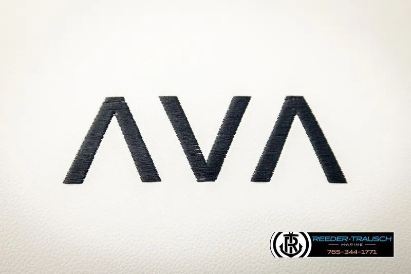 Slide: The Image of AVA logo on Avalon VEN CRB 2026, Reeder-Trausch Marine branding. - 37