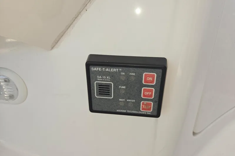 Slide: The Image of Safe-T-Alert control panel on 2003 Silverton 392 Motor Yacht. - 23