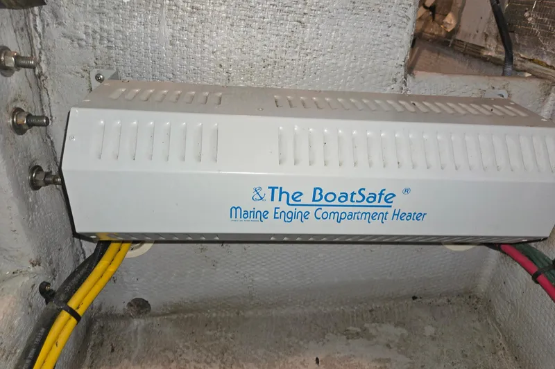 Slide: The Image of Marine engine compartment heater in 2003 Silverton 392 Motor Yacht. - 35