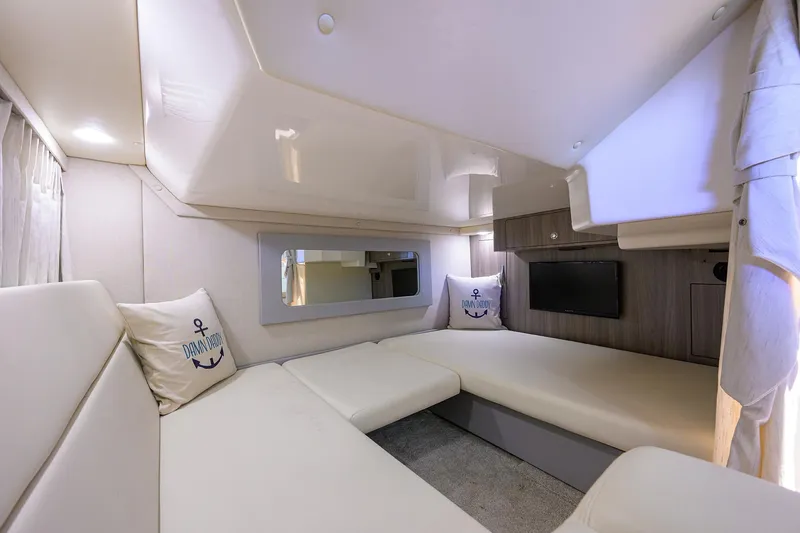 Slide: The Image of Luxurious interior of 2020 Regal 35 Sport Coupe with cozy seating and modern decor. - 26