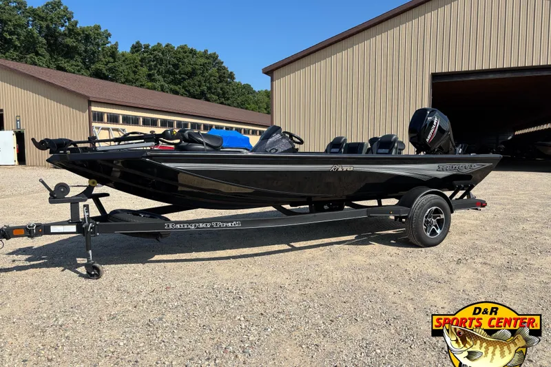 Slide: The Image of 2024 Ranger RT178 boat on trailer at D&R Sports Center. - 0