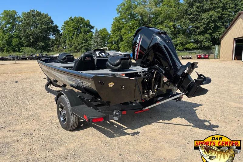 Slide: The Image of 2024 Ranger RT178 boat with Mercury engine on a trailer at D&R Sports Center. - 3