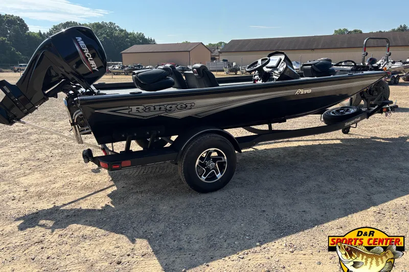 Slide: The Image of 2024 Ranger RT178 boat with Mercury engine on trailer at D&R Sports Center. - 4
