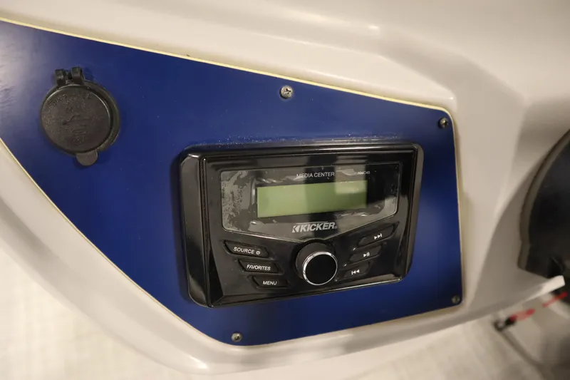 Slide: The Image of 2023 Nepallo 20 CW Pontoon media center with Kicker audio system. - 21