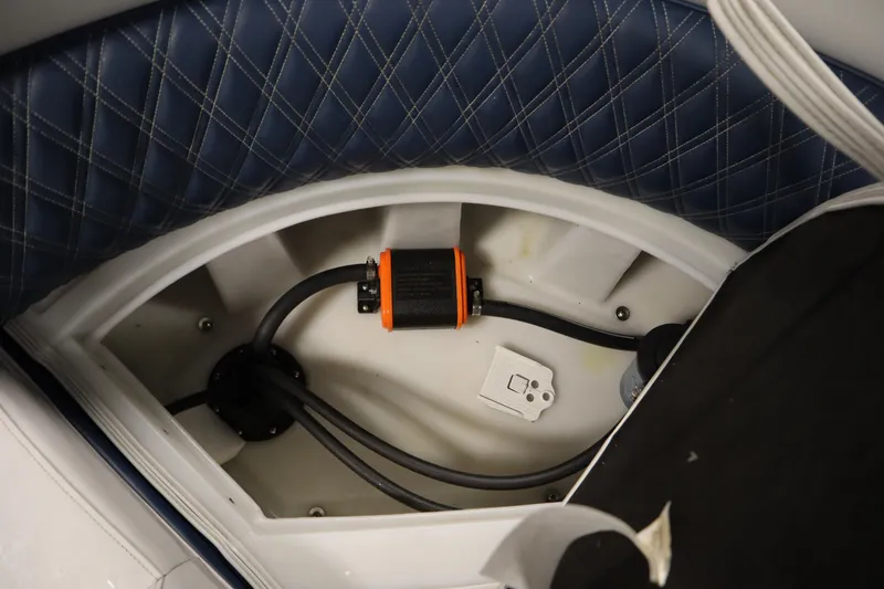 Slide: The Image of 2023 Nepallo 20 CW Pontoon interior wiring and seating detail. - 30