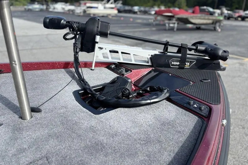 Slide: The Image of 2026 Phoenix 721 ZXL boat with Minn Kota Ultrex trolling motor on deck. - 19