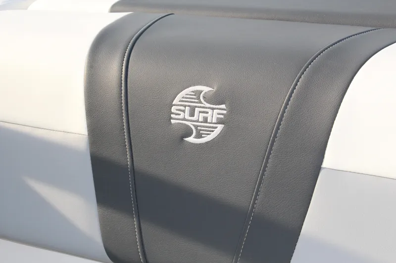 Slide: The Image of 2022 Chaparral 21 Surf boat seat with embroidered logo detail. - 12