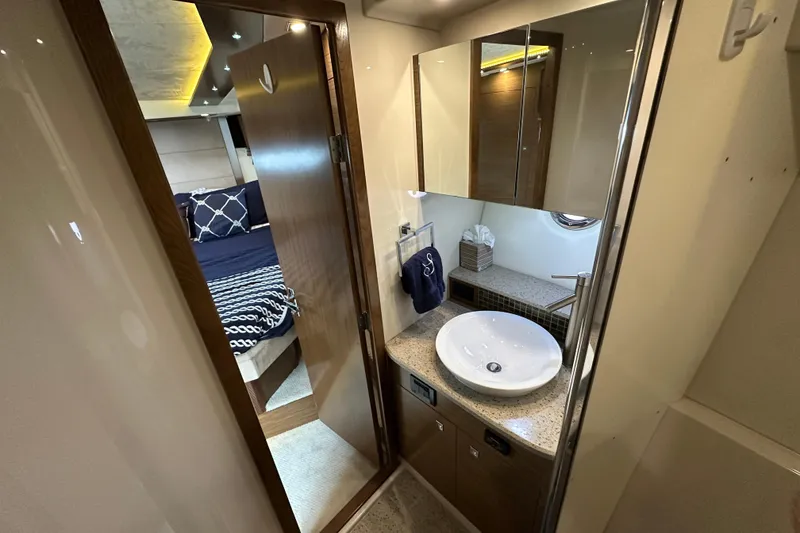 Slide: The Image of Luxurious bathroom and bedroom interior of 2013 Cruisers Yachts 45 Cantius. - 28