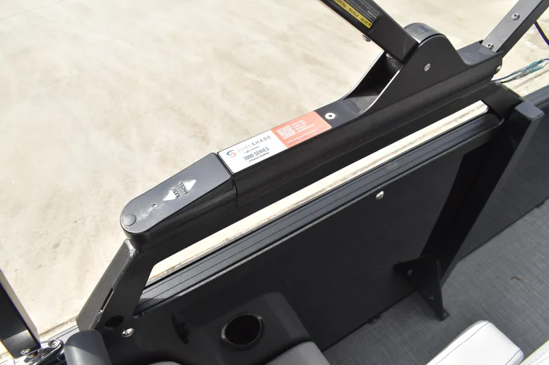 Slide: The Image of 2026 Lowe SS 210 boat detail with SureShade 1000 Series mechanism. - 27
